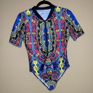 Colorful leotard top